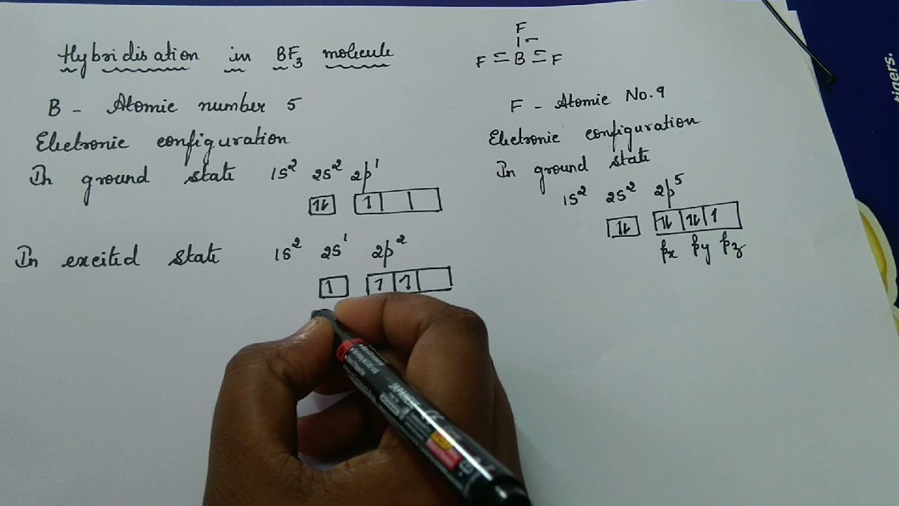 12: Hybridization in Boron trifluoride molecule - YouTube