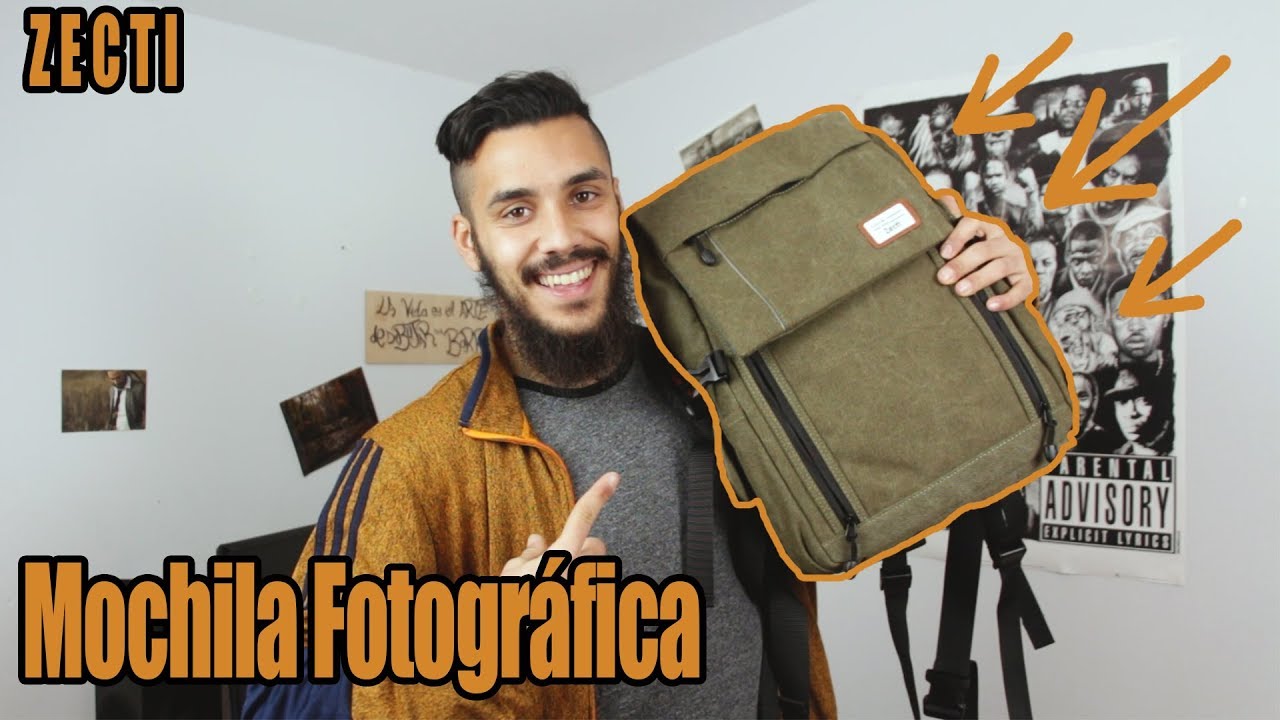 REVIEW MOCHILA FOTOGRÁFICA - ZECTI - - YouTube