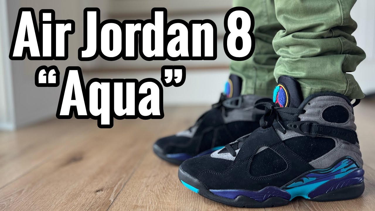 Air Jordan 8 “Aqua” 2025 Review & On Feet - YouTube