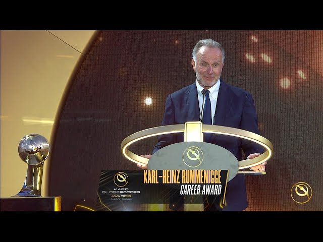 Karl-Heinz Rummenigge awarded with Special Career Award - YouTube