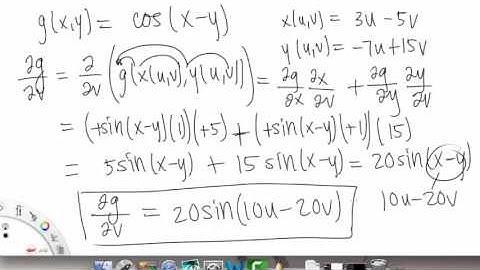 Chain Rule | Example 1 | Multivariable Calculus for Sci & Eng | Griti