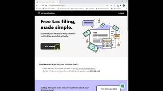 Step 1 of Filing your Taxes with GetYourRefund