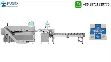 Sterile Alcohol Antiseptic Wipe sachet assorting counting machine | 4 sides sealing sachet sorter