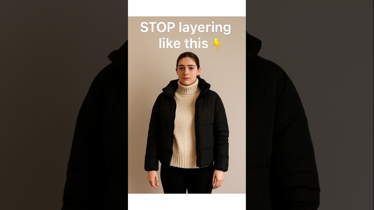 "Layering smart, not bulky🖤It's all about fabric weight & proportions. 