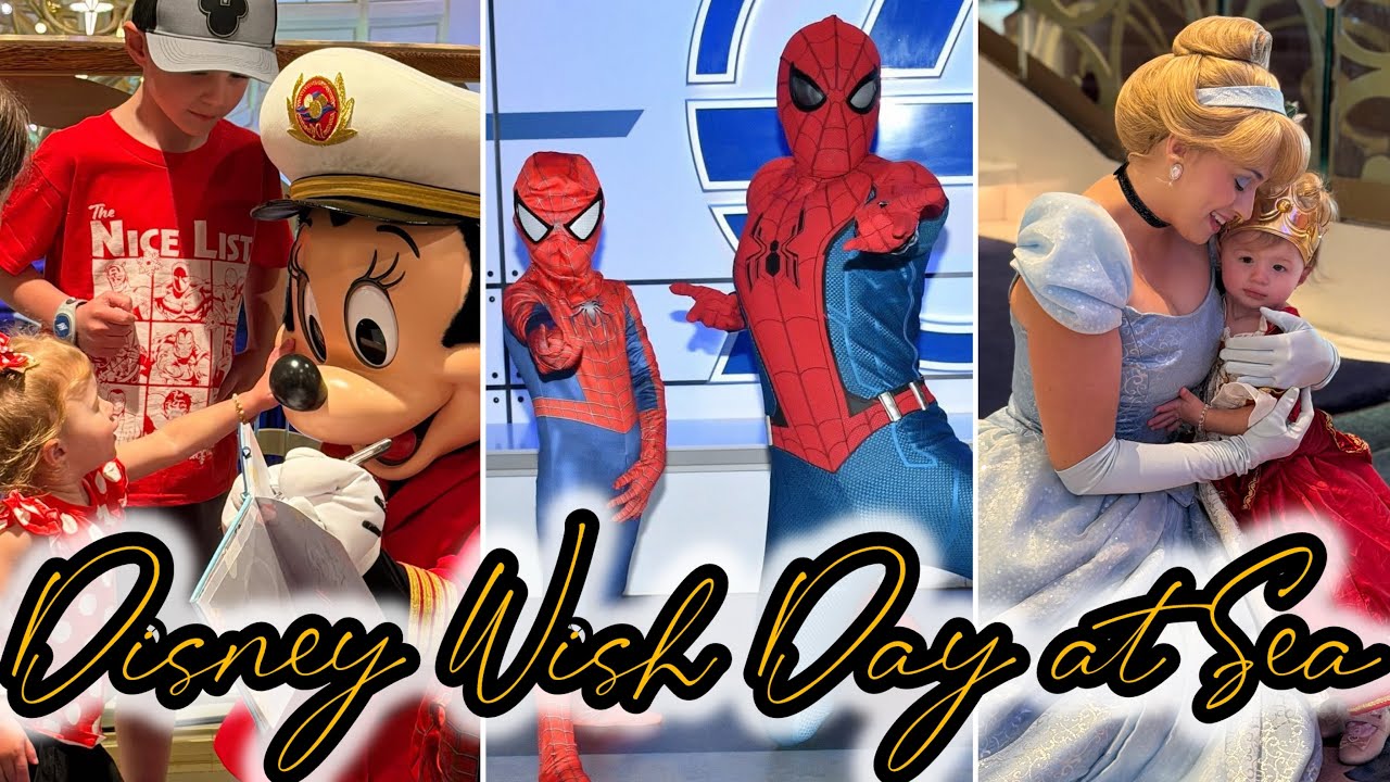 Disney Wish Day at Sea (Day 4) | Royal Gathering, Minnie, Mickey & Marvel Heroes | Very Merrytime