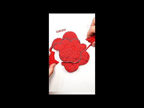 Kinetic sand Cutting ASMR SHAPES Satisfying Video #satisfying #asmr #kineticsand #shorts