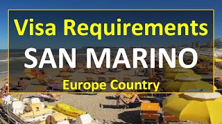 San Marino Visa Requirements l Europe Country