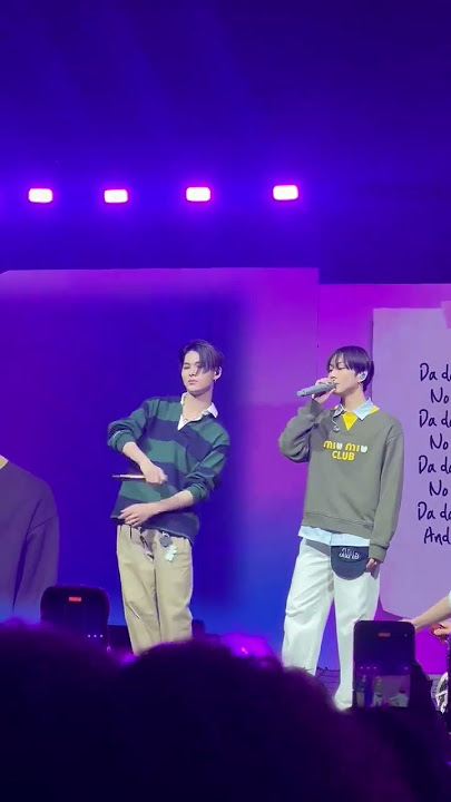 Jungwon and Ni-ki sing ‘I Love You 3000’ by Stephanie Poetri at their concert today in Belmont Park!