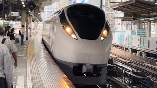 【ジョイント音最高!】E657系カツK9編成が新橋駅2番線を通過するシーン(2024.8.6.9:49)