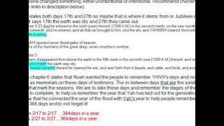 Enoch Calendar Explained in Less than 2 Minutes (364 Day vs 365.25 Day Years)
