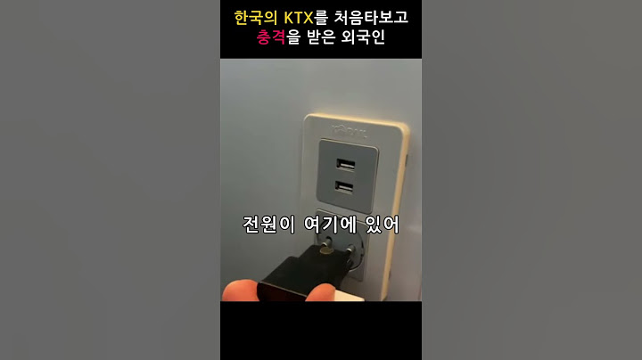 KTX를 처음타보고 충격받은 외국인!