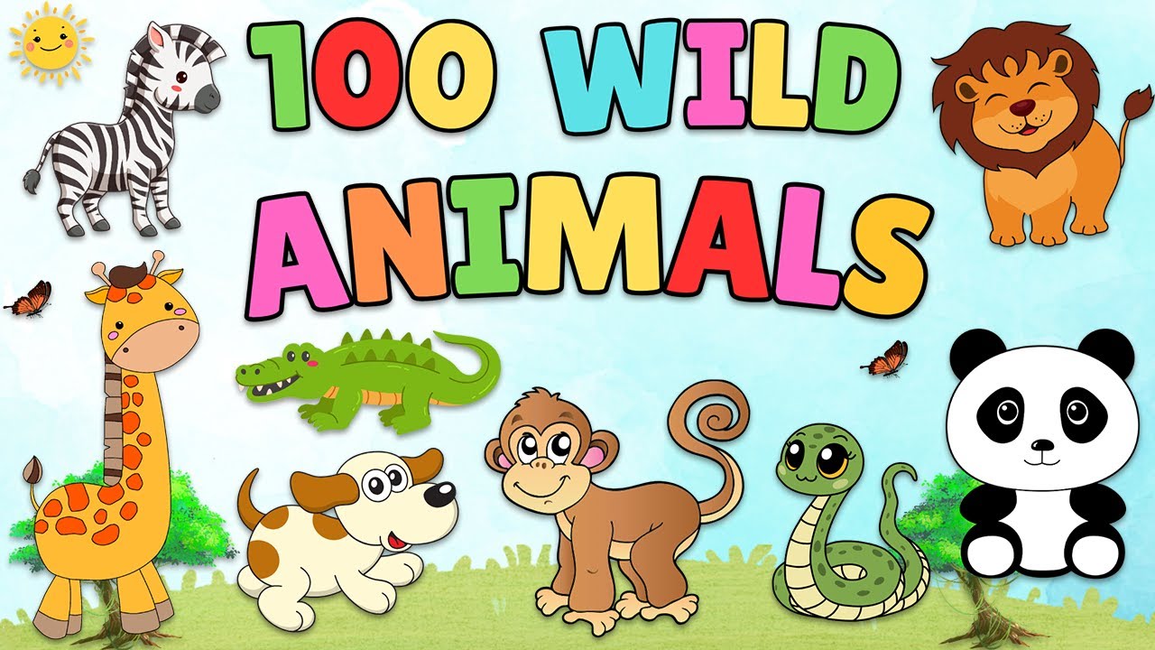 Wild Animals Name | Learn wild animals names in English With Sound For Kids