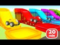 Opi värejä lasten Auttaja-autojen kanssa - Värikkäät pallot | Suomenkielisiä piirrettyjä