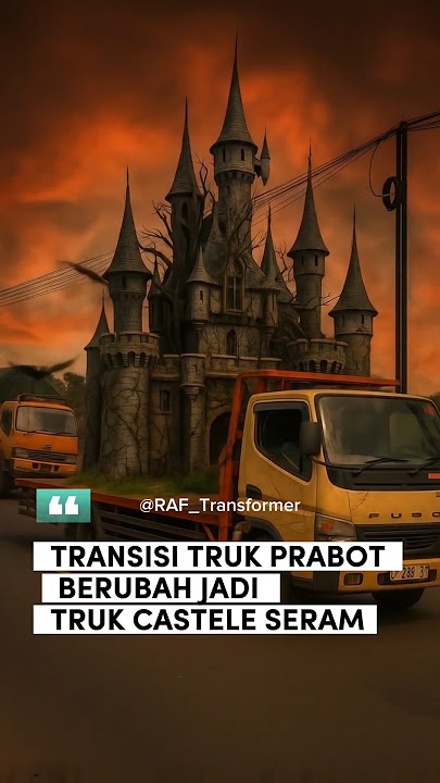 TRANSISI TRUK PERABOT BERUBAH JADI TRUK CASTELE SERAM #transformers #aiart