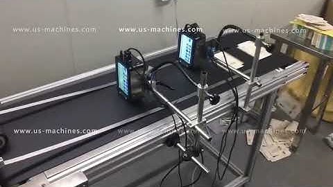 High speed card paging dispensing ink jet printing machine with conveyor