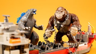 Godzilla vs Kong  Sea Battle Set  LEGO Compatible product