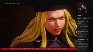 Animegod500 LIVE: Street Fighter V Cinematic Story Mode (Part 1)