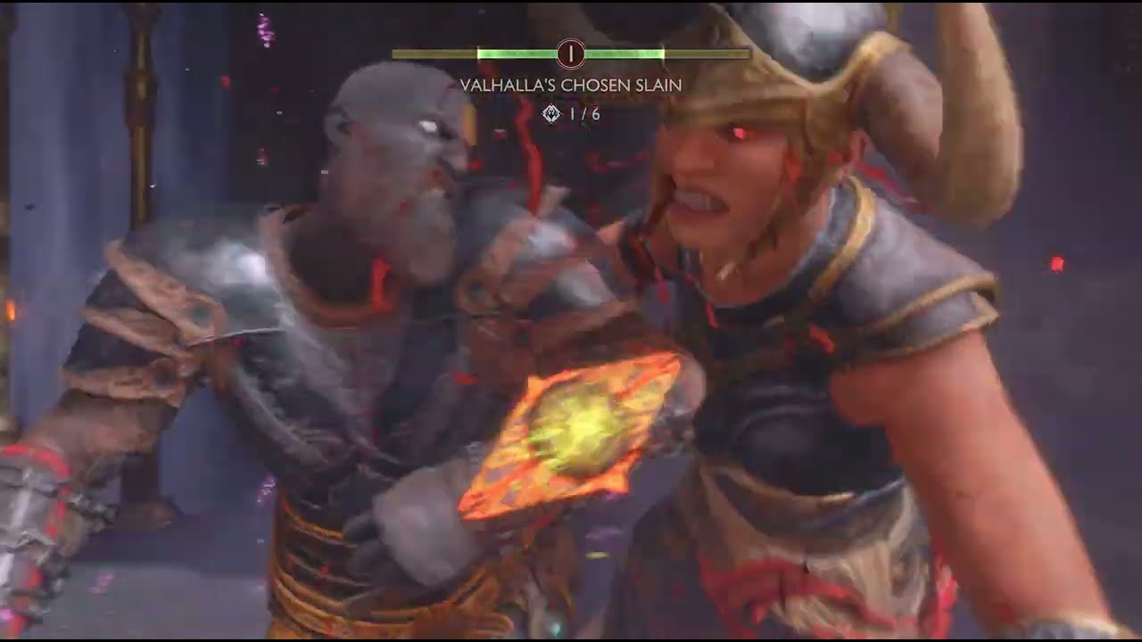 Dark Odessey Kratos VS King Hrólf Kraki berserker boss fight #347 (Give Me Prowess) (4K HDR)