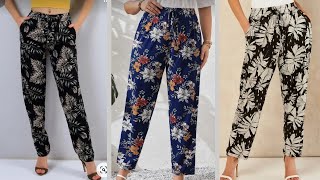 Pattern and cut of basic pants for women size  M