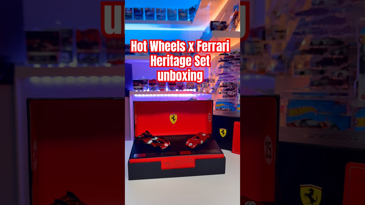 Hot Wheels x Ferrari Heritage Set unboxing 
