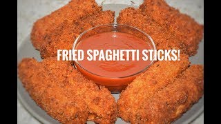 How To Make Fried Spaghetti Sticks - Spaghetti Recipe - Pasta Appetizer