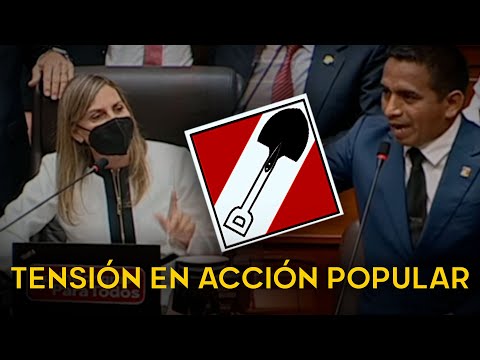 TENSIÓN EN ACCIÓN POPULAR: Maricarmen Alva y Elvis Vergara protagonizan incidente en el Congreso