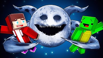 Can JJ and Mikey Survive MOON WAKES UP? - Maizen Minecraft Animation