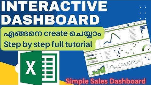 How to create Interactive Dashboard in Excel | Full tutorial in Malayalam | Easy Excel
