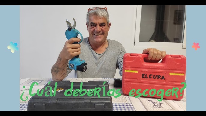 sierra de podar con bateria tijeras electricista profesional tijeras de  podar a bateria profesional huerto y jardineria