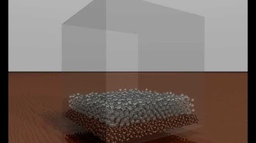 Two phase separation SPH modeling with POV-Ray Tracing