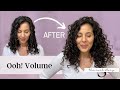 Ooh adding volume to wavy curly hair without frizz