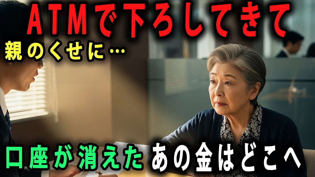 「ATMで下ろしてきて」 その夜、私は口座を即日解約 → 翌日、計画は消えた