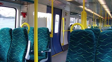 Onboard an IE 29000 Class Commuter Train - Coolmine Station, Dublin