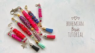 Boho Beads - How To Make Bohemian Beads - Fiber Art Ideas