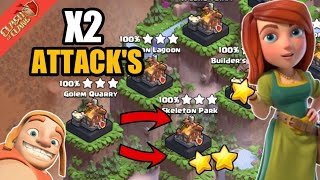 Only 2 Attack to Destroy any district in Clash of Clans | Clan capital | Clash Of Clans