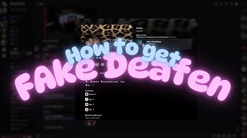 How to get fake deafen on discord (NEW!)