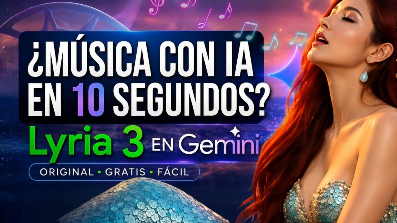 Música con IA en segundos Lyria 3 en Gemini Guía 2026 - YouTube