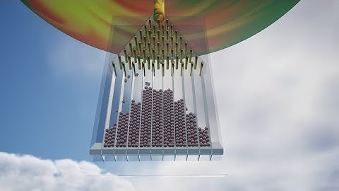 Galton Board (Bean Machine) simulation - CGI