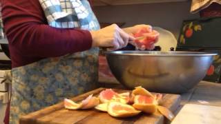 Canning grapefruit