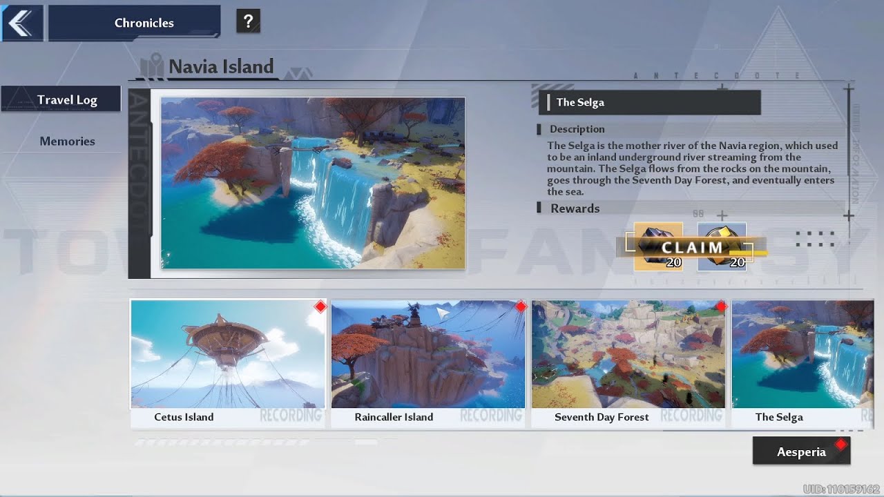 Navia Island Travel Log Scenery | Tower of Fantasy