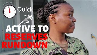 QUICK ACTIVE TO RESERVES (NAVY) Run Down