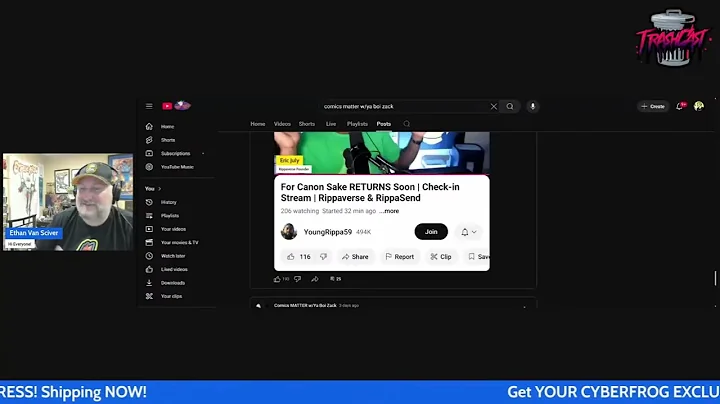 Throat Goat Ethan Van Sciver admits that most of his subscribers are bots