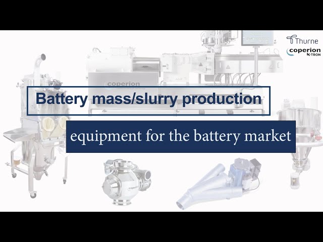 Battery mass/slurry production, equipment for the battery market