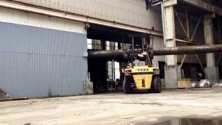 【はたらく車】重機【 神業 】TCMフォークリフト10t運搬 作業 重量物 【はたらく車】重機【 神業 】TCMフォークリフト10t運搬 作業 重量物