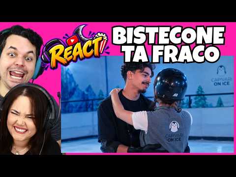 Bistecone PELA PRIMEIRA VEZ PATINANDO NO GELO VIROU UM ENCONTRO // REACT