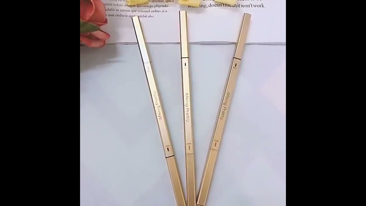 Gold Waterproof Long Lasting Eyebrow Pencil