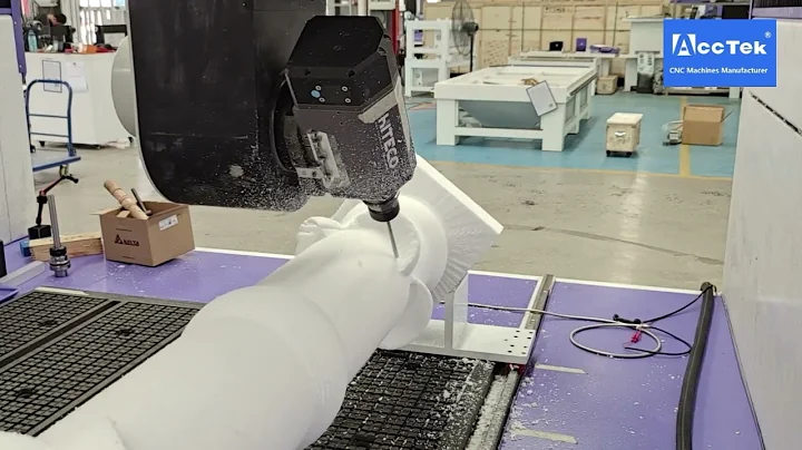 5-Axis CNC Router with Rotary Axis Work Demo - Shine AccTek Machinery China
