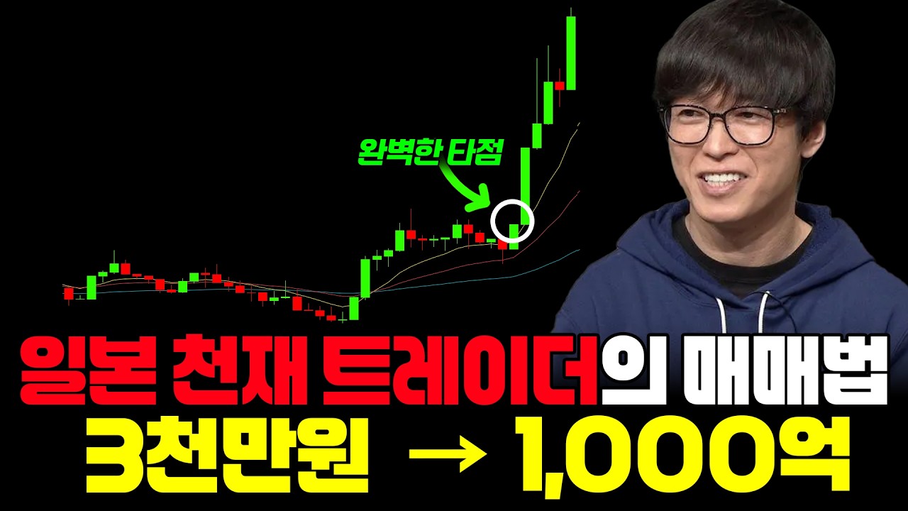 3천만원 → 1,000억 일본 천재 트레이더의 이동평균선 단타 매매법