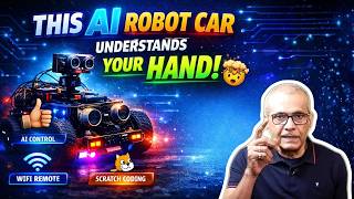 This AI Robot Car Understands Your HAND! 🤯 Gesture + WiFi + Scratch Coding 🤖🔥 screenshot 4