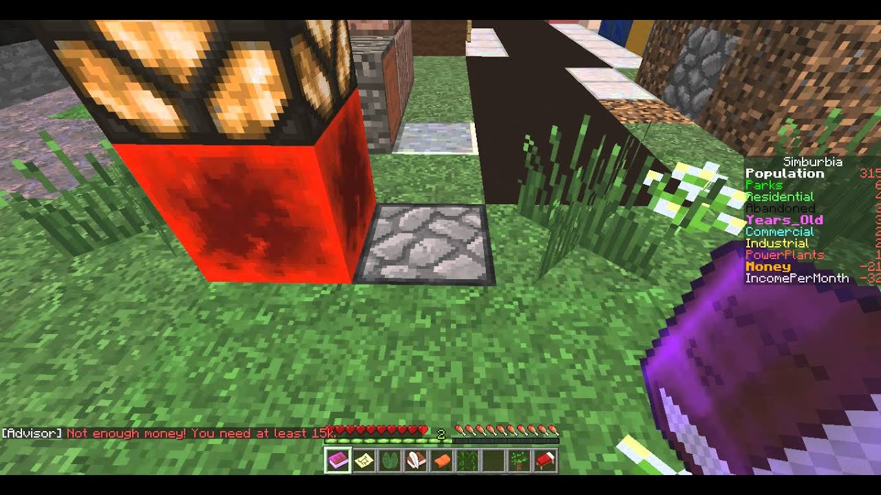 SimCity в Minecraft №2 (очень мало денег((( )